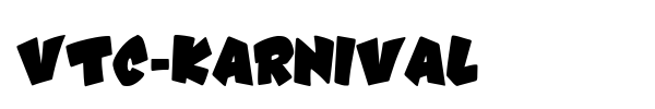 VTC-Karnival font preview